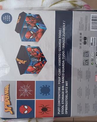 puffo contenitore giochi spiderman 