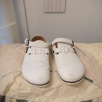 ciabatta-zoccolo birki's professionale bianca 