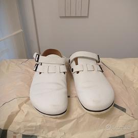 ciabatta-zoccolo birki's professionale bianca 