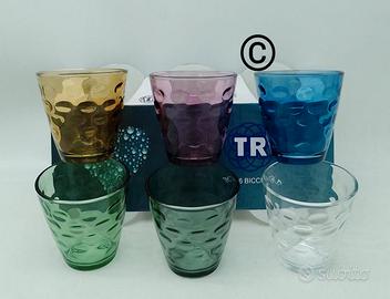 NUOVO SET 6 PEZZI BICCHIERI COLORATI 🤩🤩🤩🤩🤩🤩