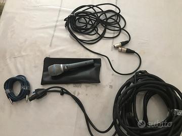 MICROFONO-SCHURE-MOD BETA 87+CAVI AUDIO-VIDEO-PRO