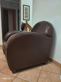 Coppia di poltrone Pelle