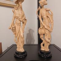 Coppia Statue Giapponesi anni 80