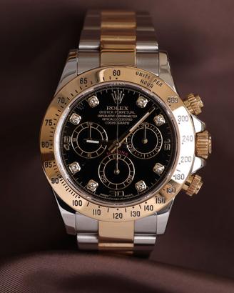 Rolex Daytona acciaio oro 116523 brillanti - full
