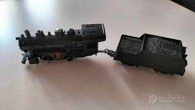 Locomotiva a vapore con tender marca Lima,