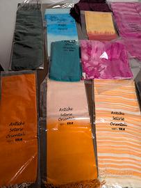 Lotto sciarpe in seta