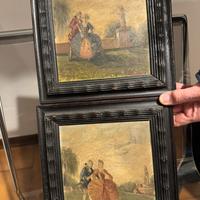 Coppia quadri antichi - arredo vintage