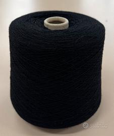 Filato 100% lana merino Nm 2/30 nero