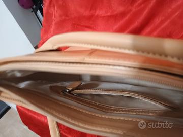 borsa da donna con manici marca tods beige