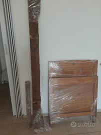 Letto singolo in noce