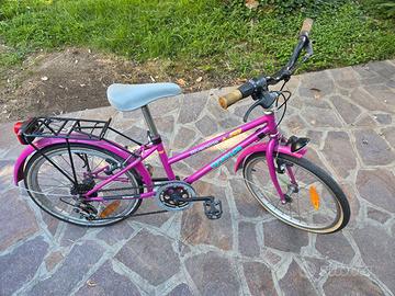 Bicicletta da ragazza con portapacchi
