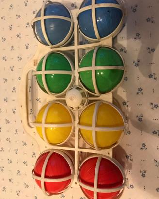 Set per il gioco delle bocce da spiaggia anni 60