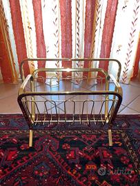 PORTARIVISTE MODERNARIATO ANNI '70 IN OTTONE LUCID