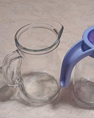 Set 4 caraffe in vetro assortite
