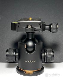 Andoer testa sferica 360’con piastra vite 1/4”