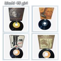 Dischi 45 giri vintage blocco 