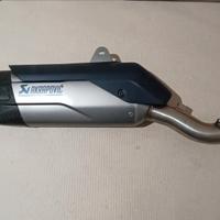 Terminale Akrapovich omologato titanio Multistrada