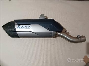 Terminale Akrapovich omologato titanio Multistrada