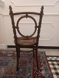 Sedia da bistrot in legno curvato Fishel