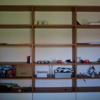 Splendida libreria con armadio angolo e ponte