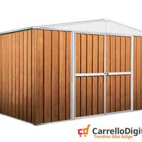 Box in lamiera di Acciaio 360x260cm fin legno