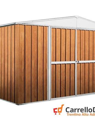 Box in lamiera di Acciaio 360x260cm fin legno