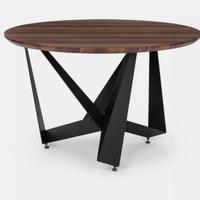 Tavolo legno rovere struttura di design disegnata