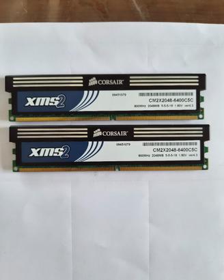 Kit RAM Corsair XMS2 4GB (2x2GB) DDR2 800MHz