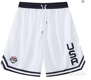 Pantaloni corti sportivi bianchi