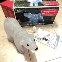 decorazioni di natale a led orso polare