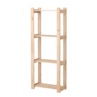 4 scaffali ikea legno