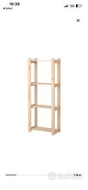 4 scaffali ikea legno