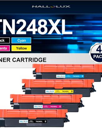 kit 4 Toner con chip Brother TN-248/XL MFC-L3760CD