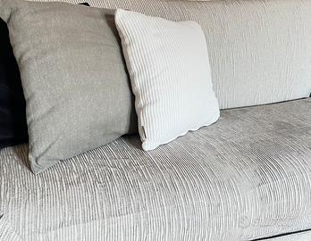 Copridivano 3 posti color tortora beige-grigio