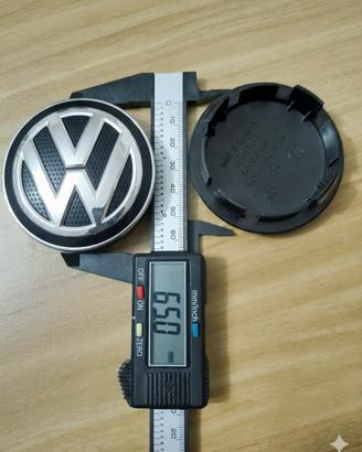 Set 4 Coprimozzi Originali VW (Volkswagen) - 65mm 