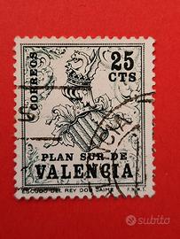 Francobolli Valencia e Barcellona