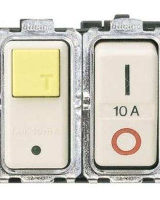 interruttore magnetotermico differenziale 1P+N 10A