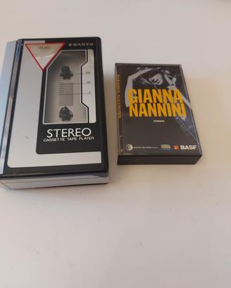 Walkman Sanyo M GP10 Vintage + Cassetta G. Nannini
