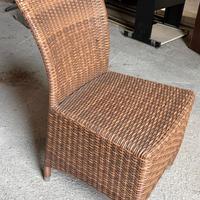 6 Sedie di Design in Rattan Sintetico/Polyrattan