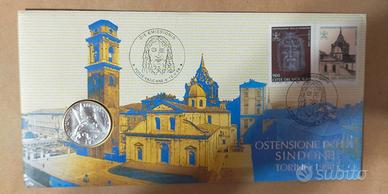 Busta Filatelico numismatica Sacra Sindone