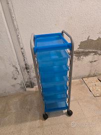 Carrello organizer multiuso con cassetti estraibil