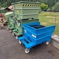 Cassa benna ribaltabile per muletto 750lt