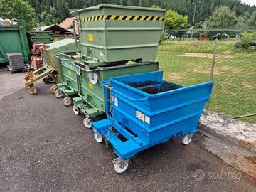 Cassa benna ribaltabile per muletto 750lt