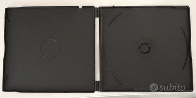 Custodie CD DVD e Blu Ray da 4 mm. nere