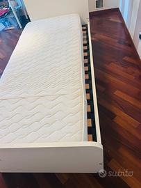 Letto una piazza con materasso