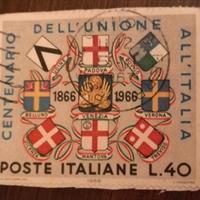 francobollo centenario unità italia