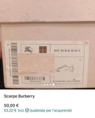 scarpe Burberry 