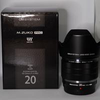 OmSystem 20mm F1,4 PRO in garanzia