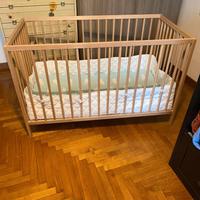 Lettino Snigar (Ikea) con materasso