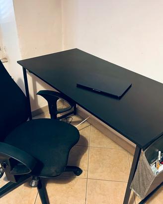 Scrivania 120 x 60 cm, nera smontabile